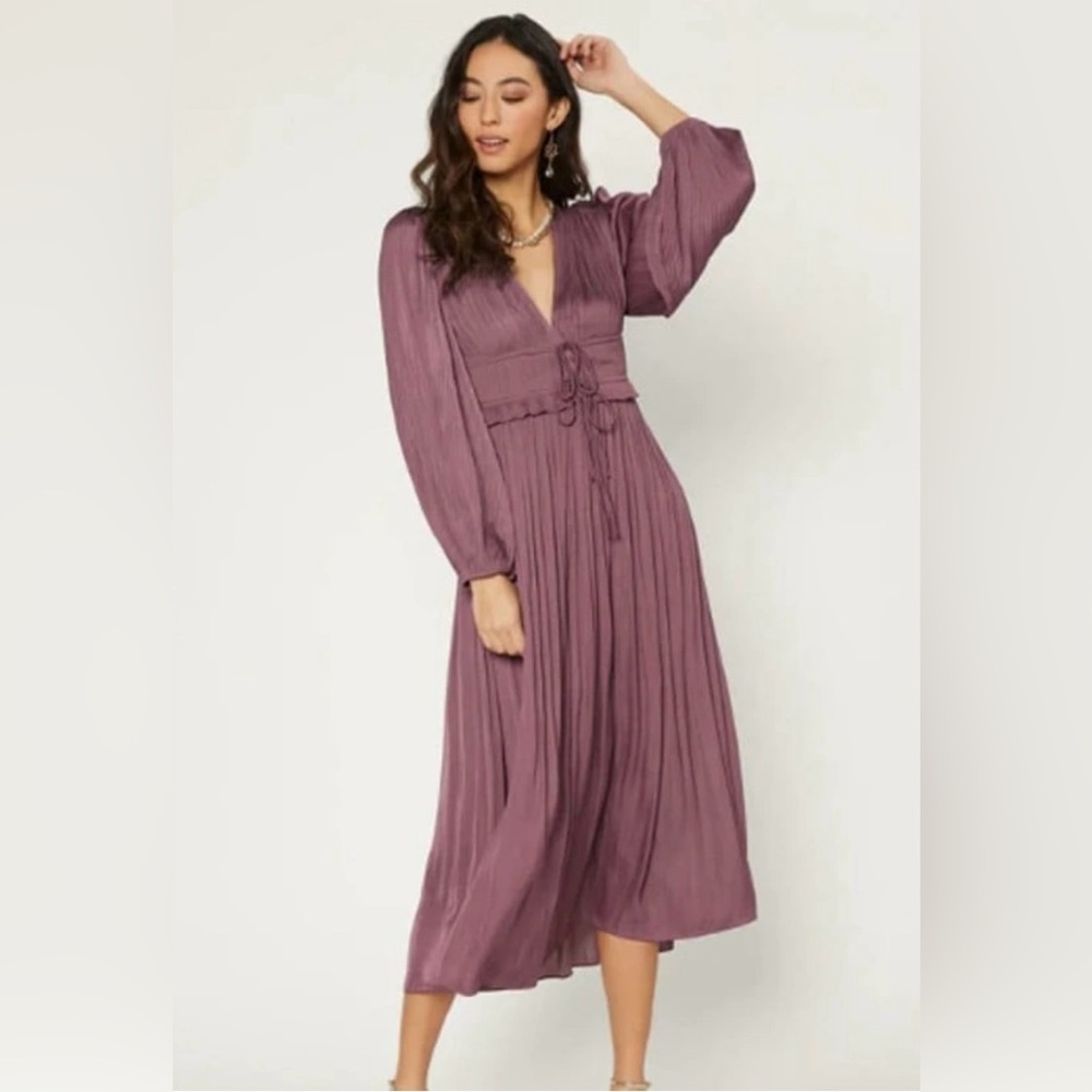 Current Air Plum Long Sleeve Dress